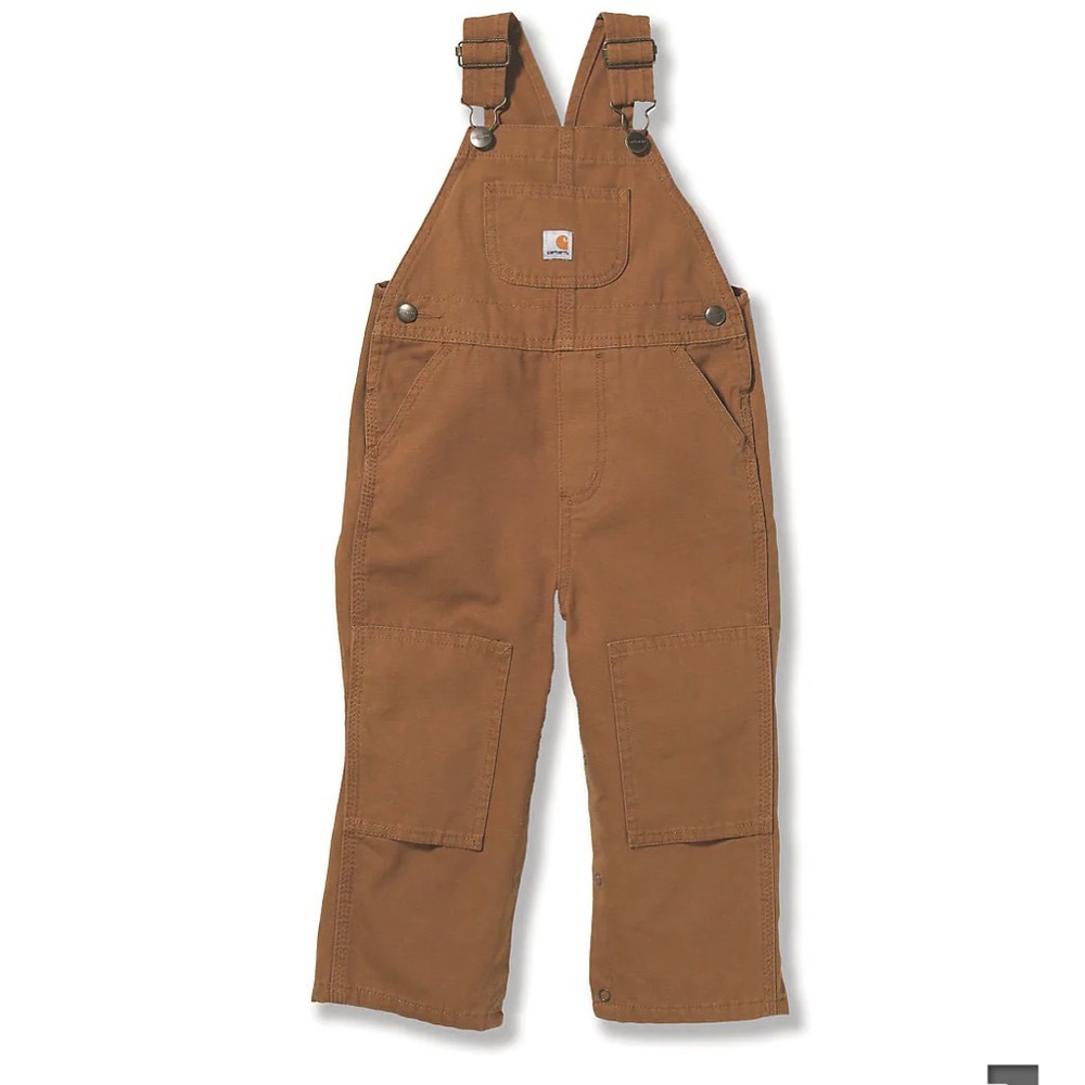 Carhartt Toddler Canvas Bib Overall - brown 3T VGUC
